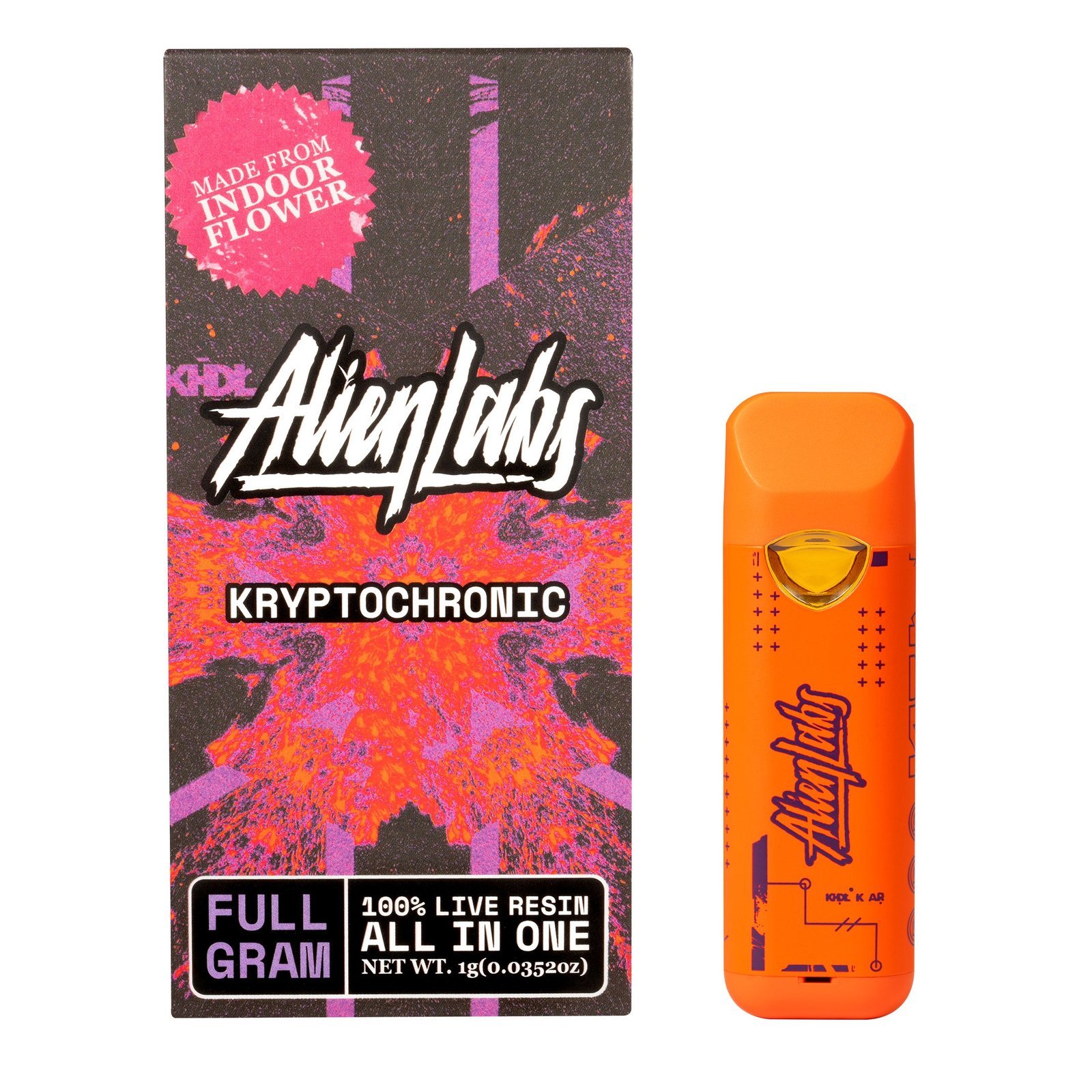 AIO1GRAMVapeKRYPTOCHONIC_MENU KryptoChronic All In One Vape (1g) - Image 1
