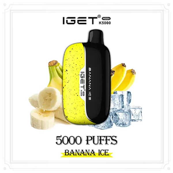 banana-ice-iget-moon-600x600-1 Banana Ice – IGET Moon 5000 Puffs - Image 1