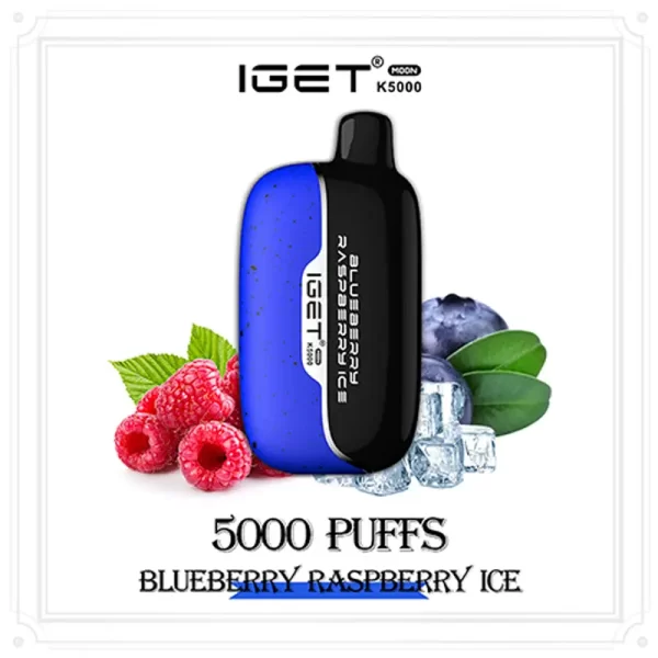 blueberry-raspberry-ice-iget-moon-600x600-1 Blueberry Raspberry Ice – IGET Moon 5000 Puffs - Image 1