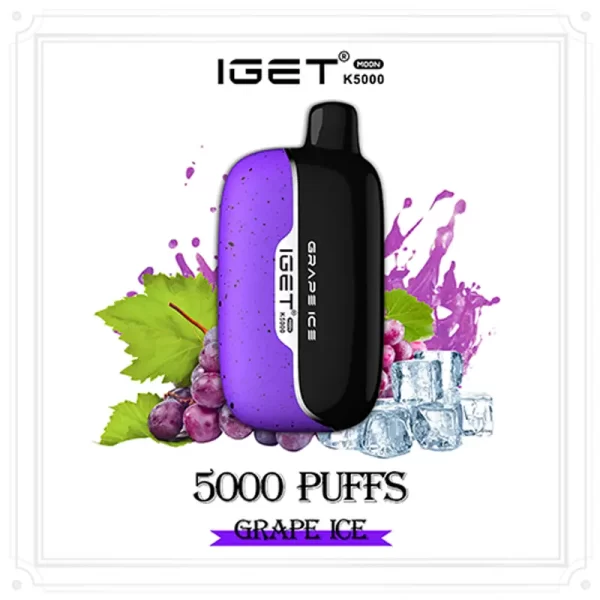 grape-ice-iget-moon-600x600-1 Grape Ice – IGET Moon 5000 Puffs - Image 1