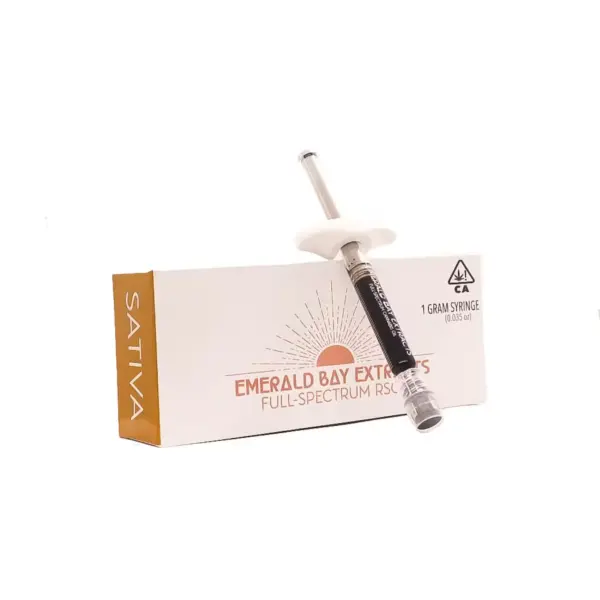 httpsascendsdispensary.comwp-contentuploads20241154d25889346397b3f20ed935d338392d-600x600-1.webp Emerald Bay, RSO (S), Sherbet Haze - Image 1