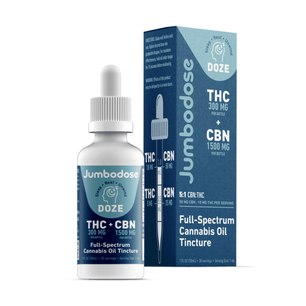 httpsascendsdispensary.comwp-contentuploads202411c01c8ab4dcb5e3f0d890ab333424b6d6-600x600-1.png DOZE • Tincture • 5:1 CBN:THC • 30mL • Jumbodose - Image 1