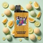 IGET Bar 3500 Puffs Disposable Vape Fruit de la Passion Mangue Citron Vert - Image 2