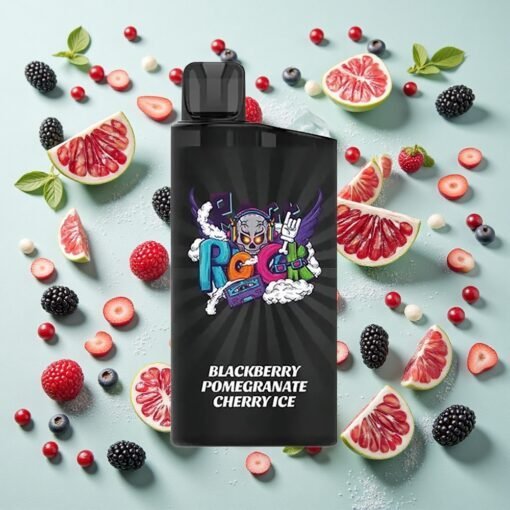 IGET Bar 3500 Puffs Disposable Vape Mûre Grenade Cerise Glace PC+ALU - Image 2