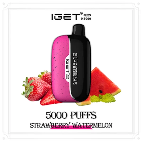 strawberry-watermelon-iget-moon-600x600-1 Strawberry Watermelon – IGET Moon 5000 Puffs - Image 1